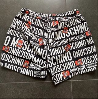Bañador Moschino Oso Teddy Negro Blanco