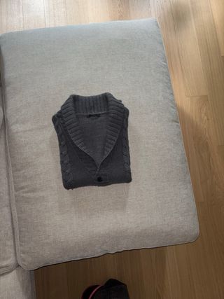 Cardigan Maglione Grigio Uomo