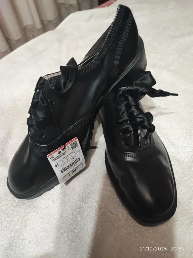 Zapatos negros mujer lazo talla 41