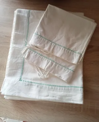 Lenzuolo nonna, cucito a mano con cucitura central