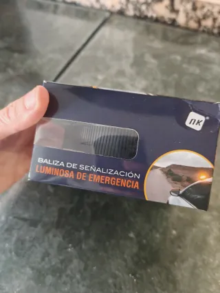 Baliza luminosa señalización emergencia