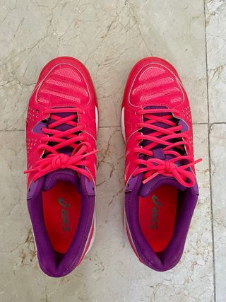 Scarpe sportive Asics rosa e viola