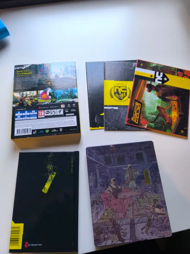 Steelbook y cómic Cyberpunk 2077 PS4