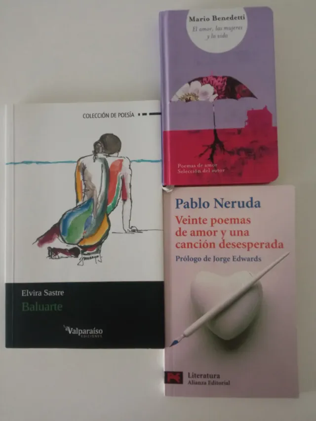 Lote tres libros poesía