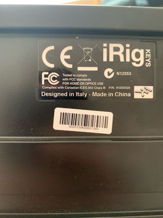 Teclado IK Multimedia iRig Keys