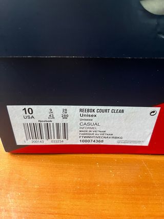 Deportivas Reebok Court Clean Blancas