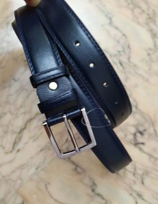 Cintura uomo blu nuova