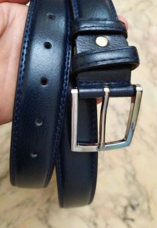 Cintura uomo blu nuova