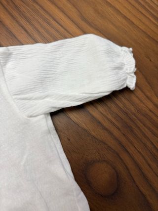 Body blanco bebé manga larga de zara