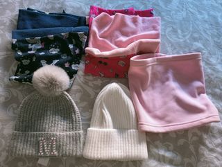 Gorros nuevos  y bufandas infantiles 5-9 años