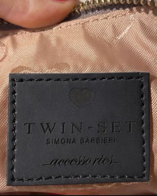 Pochette Twin-set Tortora con cuoricini