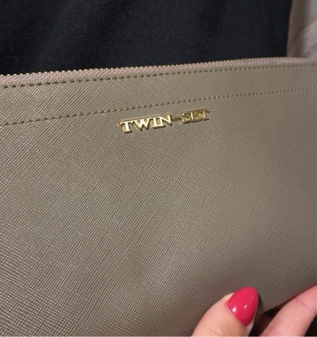 Pochette Twin-set Tortora con cuoricini