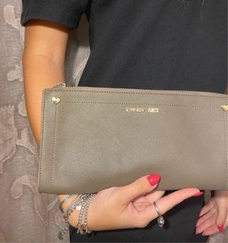 Pochette Twin-set Tortora con cuoricini