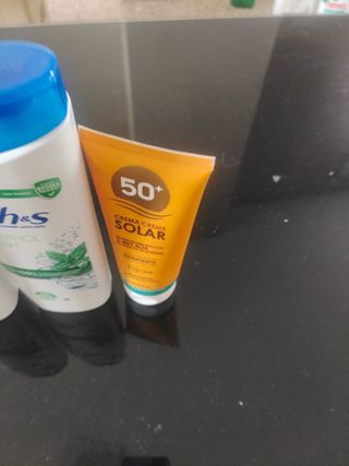Crema Solar Deliplus y 2 H&S Menth,ol