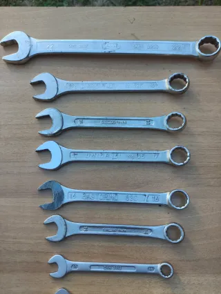 SET 8 chiavi poligonale combinate Da mm8 alla 22