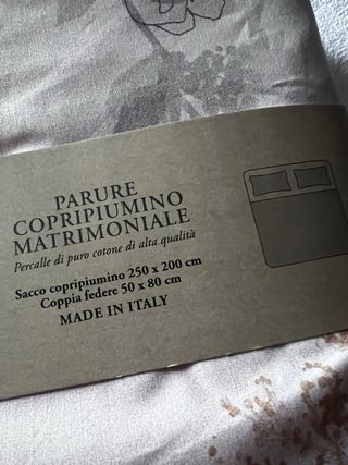 Copripiumino Matrimoniale Fazzini Percalle Cotone