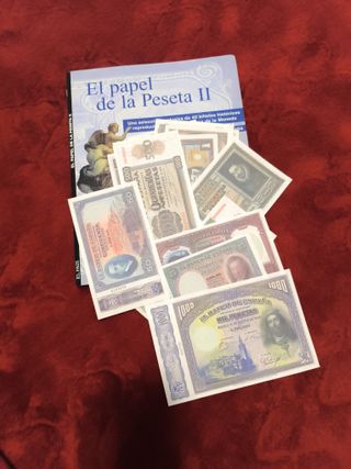 Colección Libros: Billetes Guerra Civil y Peseta