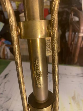 Lampadario ottone vintage