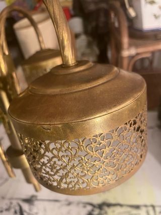 Lampadario ottone vintage