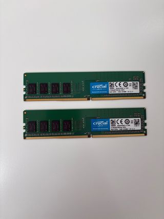 2x Crucial 8GB DDR4 2400MHz Módulos RAM