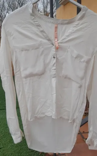 Camisa Bershka Blanca Talla S