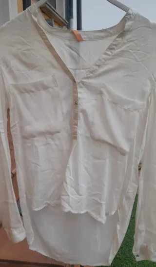 Camisa Bershka Blanca Talla S