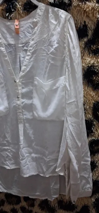 Camisa Bershka Blanca Talla S