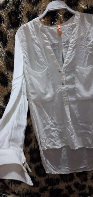 Camisa Bershka Blanca Talla S