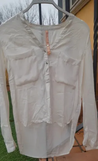 Camisa Bershka Blanca Talla S