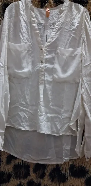 Camisa Bershka Blanca Talla S