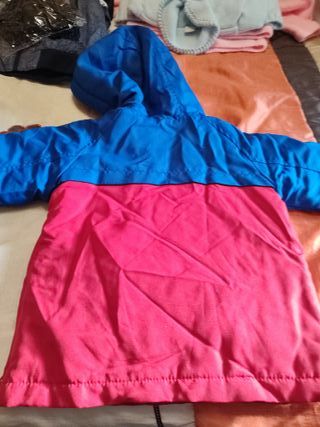 Chaquetón niño azul, blanco y rojo