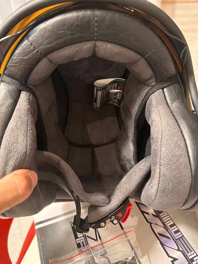 Casco Jet Nox Next Tracker Bianco Blu