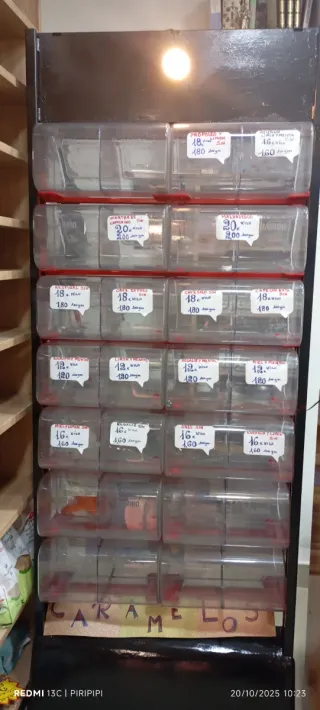 Expositor de caramelos Con ruedas