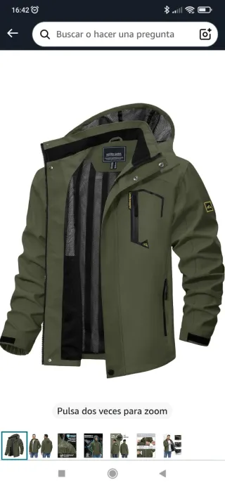 Chaqueta Tacvasen cortavientos impermeable S