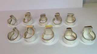 Anillos Plata y Ámbar Ajustables