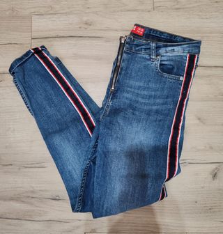 Pantalones vaqueros con cremallera Talla M