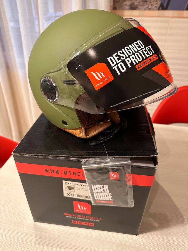 Casco Jet MT Helmets Street XS Verde