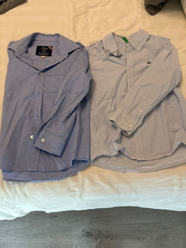 Lote 2 Camisas Niño 5-6 Años Tizzas y Benetton