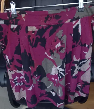 Falda estampada multicolor