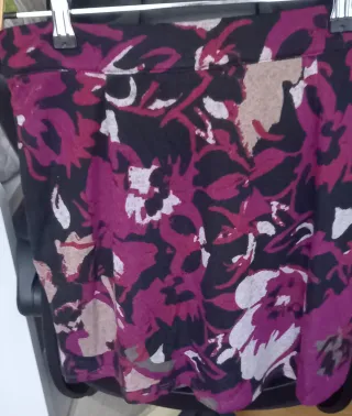 Falda estampada multicolor