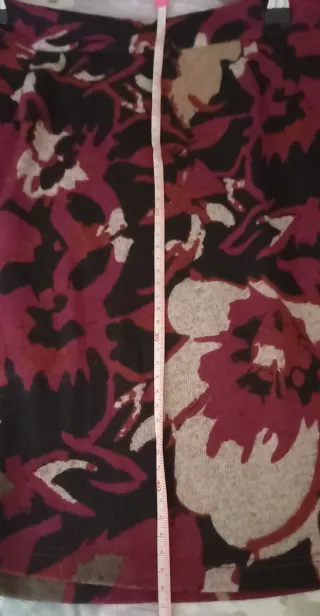 Falda estampada multicolor