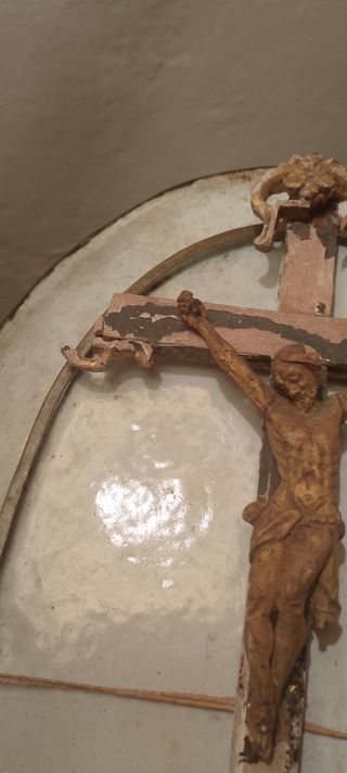 Antico Crocifisso Ligneo XVIII Secolo