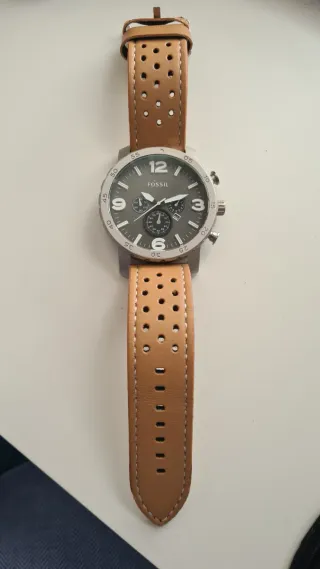 Reloj Fossil Cronógrafo Marrón y Gris