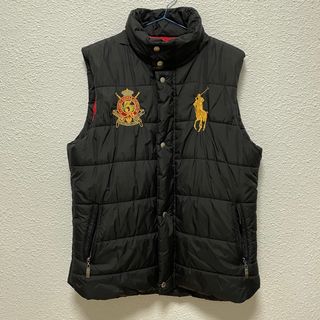 Chaleco Polo Ralph Lauren Big Pony Negro Dorado