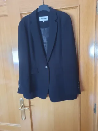 Americana Cortefiel Negra Talla 42 Nueva