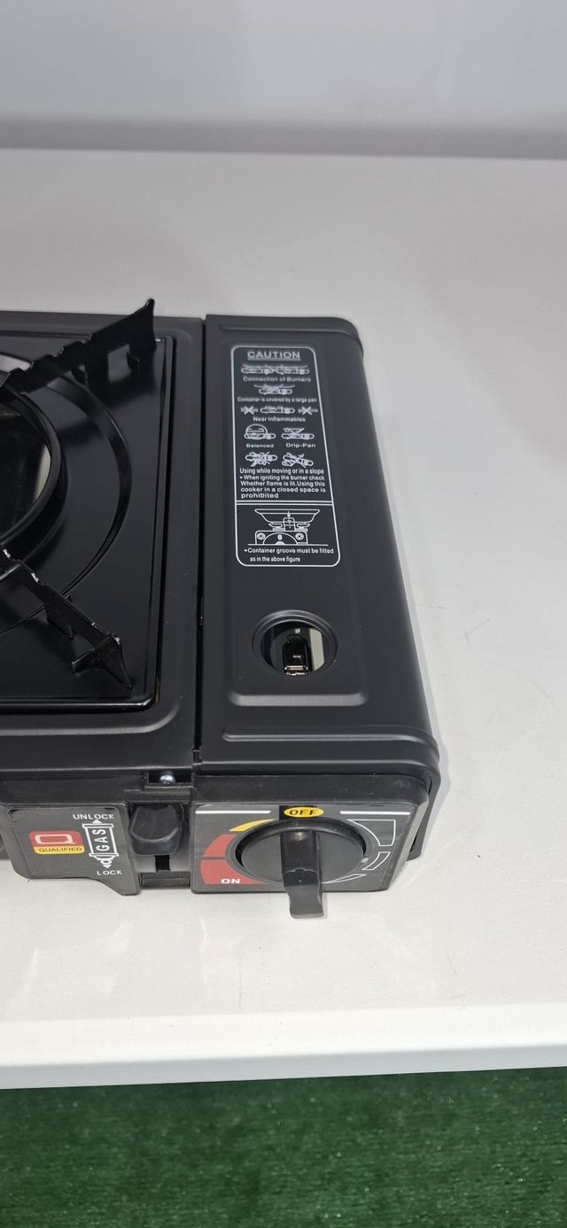 Hornillo Portátil Gas Negro