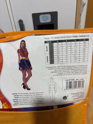 Disfraz Wonder Woman Talla L
