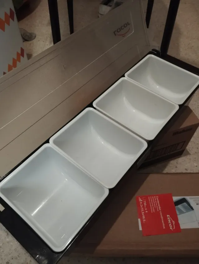 Tapero aperitivos frío Lacor 4 recipientes