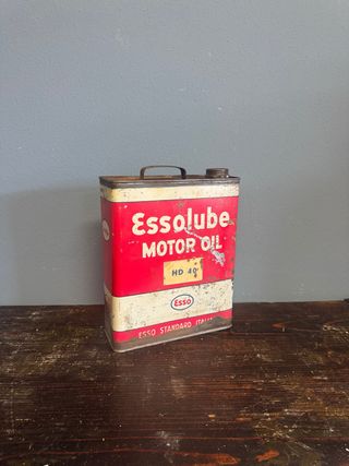 Lattina Essolube Esso HD 40 metallo litografato