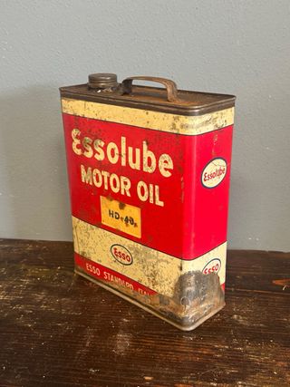 Lattina Essolube Esso HD 40 metallo litografato